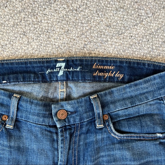 7 for all mankind jeans - kimmie straight leg size 28 - Picture 2 of 8